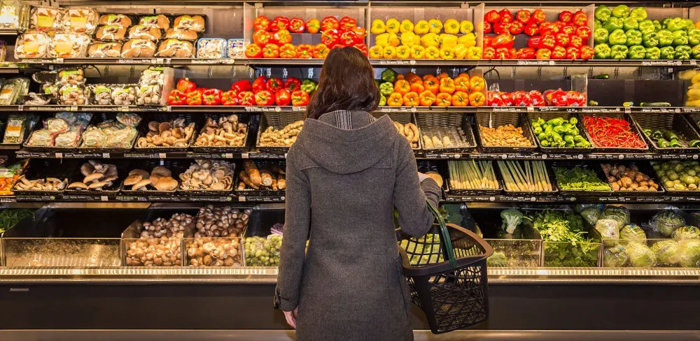 woman in supermarket